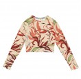 Floral Print recycled longsleeved Crop Top with SPF 50+ » earlyfish