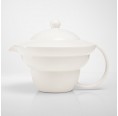 Teapot Shinno Silver Grey Flower Of Life | Nature's Design