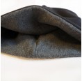 Organic Fleece Beanie Hat Black/Anthracite » bingabonga
