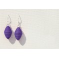 Fair & Eco Paper Earrings Violet | Sundara Paper Art
