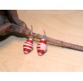 Earrings Strawberry made of Eco Paper | Sundara Paper Art