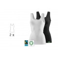 LadyCover Eco Strappy Top & Undershirt, 2 Pack white & black | kleiderhelden