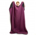 Fluffy Loden Blanket (new wool) berry/black, size XL » nahtur-design