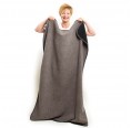 Fluffy Loden Blanket (new wool) brown/black, size L » nahtur-design