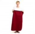 Fluffy Loden Blanket (new wool) red/black, size S » nahtur-design