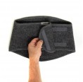 Back Warmer in Fluffy Loden Pure New Wool with Velcro fastener » nahtur-design