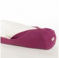 Linen Neck Roll Pillow with Organic Wool Beads Fill – Violett