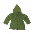Eco Terrycloth Hoodie Jacket apple green - Eco Wool & Silk | Reiff
