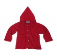 Eco Terrycloth Hoodie Jacket, burgundy - Eco Wool & Silk | Reiff