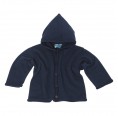 Eco Terrycloth Hoodie Jacket, navy - Eco Wool & Silk | Reiff