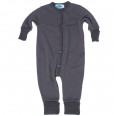 Eco Jumpsuit / Sleepsuit Terrycloth Stone - Organic Wool/Silk | Reiff