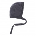 Baby Bonnet Cap of Organic Terrycloth & Silk - Stone | Reiff