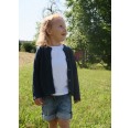 Reiff eco terrycloth cardigan for girls - organic wool & silk