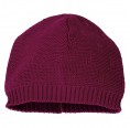 Knit Hat Sissi Eco Wool & Silk, berry - made in Germany by Reiff