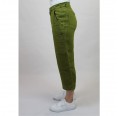 Womens linen trousers pistachio, elastic waistband | bloomers