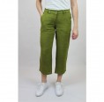 bloomers 7/8 Linen Trousers, elastic waistband, pistachio