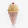 Vanilla Ice Cream Rattle - Eco Baby Toy | Pebble