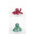 Handmade Baby Rattle Octopus, Cotton | Pebble
