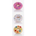 Donut Rattle of Organic Cotton in various colours | Pebble