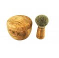 Olive Wood Grooming Set & shaving bowl & brush | D.O.M.