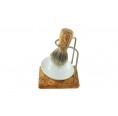 Badger hair shaving brush set DESIGN PLUS & porcelain shaving bowl