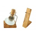 Eco-friendly Shaving Set Olive Wood & Porcelain plus Holder » D.O.M.
