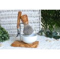 Olive Wood Shaving Kit CLASSIC - Razor & Badger Hair Shaving Brush | D.O.M.