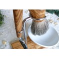 Badger Hair Shaving Brush & Wet Razor - Olive Wood » D.O.M.