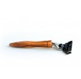 D.O.M. Wet Razor M3 with Olive Wood Handle Zugspitze