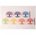 Sustainable Tree of Life Travertine Coaster Set of 7 » Living Designs