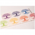 7 Coasters in Travertine with Tree of Life from Living Designs
