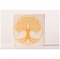 Coaster in Travertine Tree of Life – Yellow » Living Designs