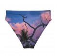 Recycled high-waisted Bikini Bottoms Pink Sundown - back » earlyfish