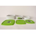 Gies Greenline freezer food container 3-pieces square