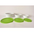 Gies Greenline freezer food container 3-pieces round