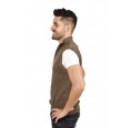 Eco Sweatervest for men, Alpaca brown | AlpacOne