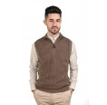 Classic Sweater Vest with Zipper for men | AlpacaOne