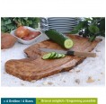 Rustic Olive Wood Carving & Steak Board with Juice Rim » D.O.M.