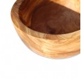 Olive Wood Serving Bowl & customised wooden spoon » D.O.M
