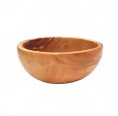 D.O.M. Olive Wood Appetizer Bowl Ø 16 cm & customised wooden spoon