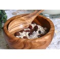 D.O.M. Eco-Friendly Olive Wood Appetizer Bowl Ø 6.30 in with spoon