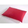 Organic Cotton Satin Cherry Red Pillowcase for Neck Pillow 25x40 cm by speltex