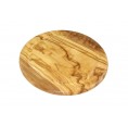 Olive Wood Plate, round Ø 25 cm, with Juice Rim | D.O.M.