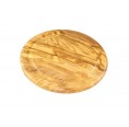 Steak Board of Olive Wood, round Ø 25 cm, with Juice Rim | D.O.M.