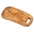 XXL Natural Olive Wood Chopping Board with Handle & Juice Groove » D.O.M.