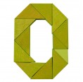 Trioko Triangles Wooden Building Bricks in green