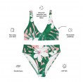 All-over Floral Print recycled high-waisted Bikini with UV-protection » earlyfish