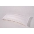 speltex Organic Cotton Pillowcase for Knee Pillow 25x60 cm White Striped-Satin