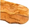 Natural shaped Olive Wood Cutting Board with engraving » D.O.M.