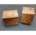 Raw Olive Wood Block 60x60x75 mm | D.O.M.